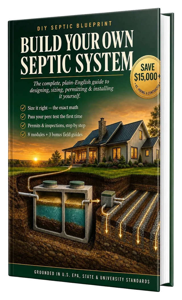 The DIY Septic Blueprint — 3D book cover